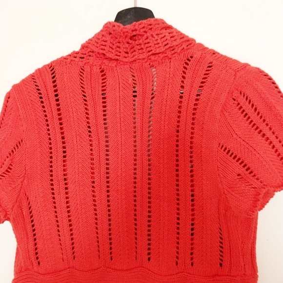 Pure Hand-knitted cardigan knitwear for women sz M/L - Picture 5 of 8